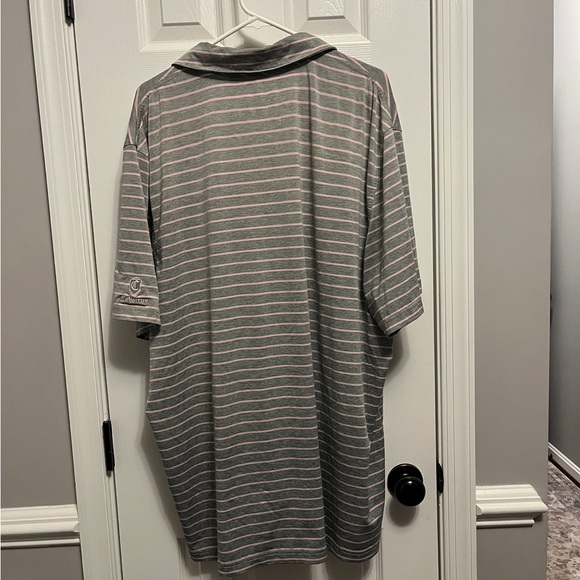Vineyard Vines Performance Polo
Light Pink/Grey Striped Shirt Men's
Size 2XL - Picture 5 of 5